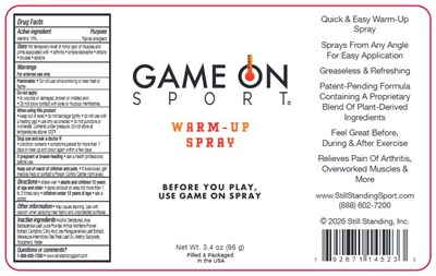 Bottle Label (Stst Game On Sport 100ml 2026)